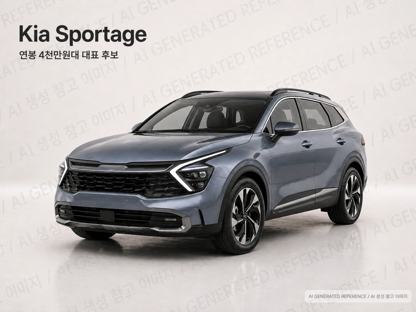 AI 생성 차량 참고 이미지 Sportage
